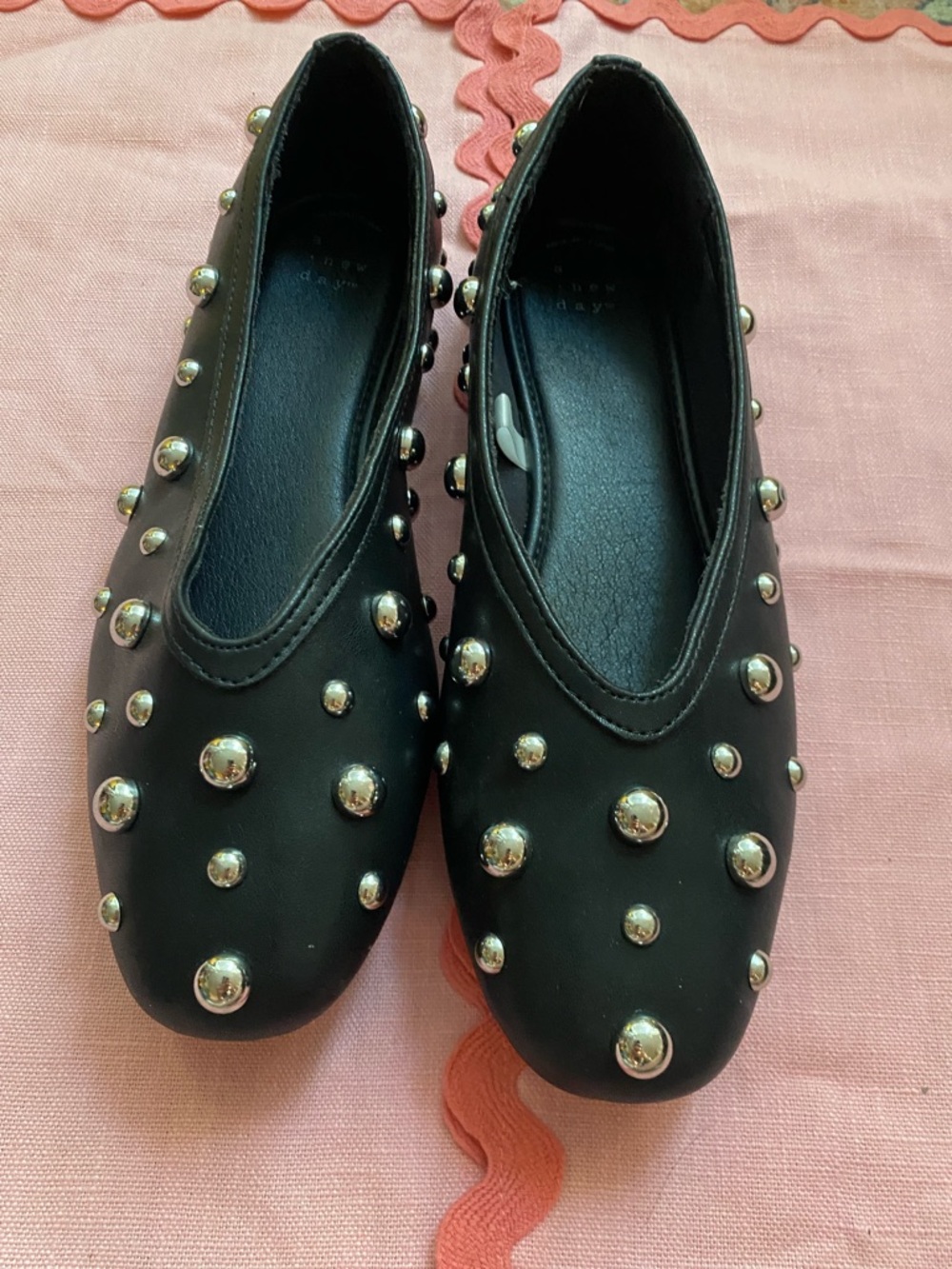 Sammie Studded Ballet Flats with Memory Foam Insole